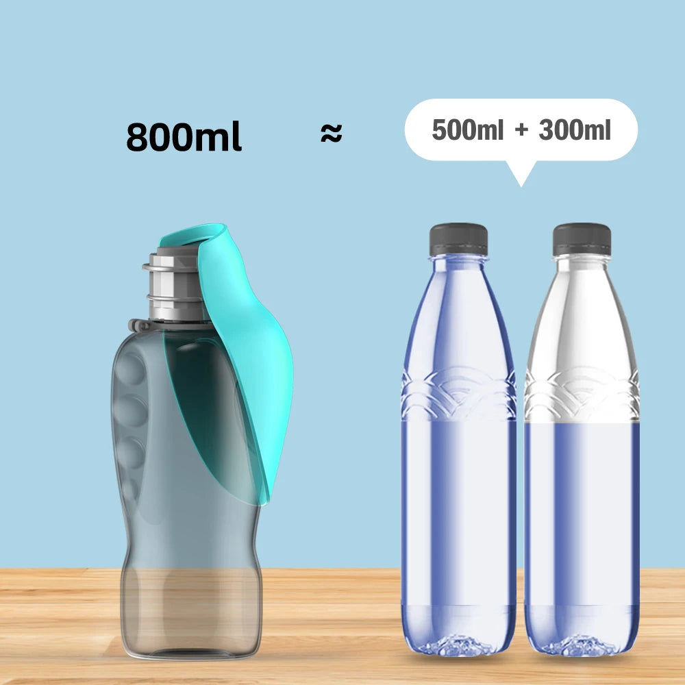 Bouteille d'eau Portable pour chien de 800ml